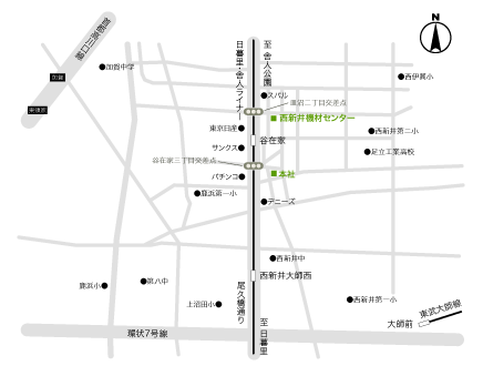 map nishiarai